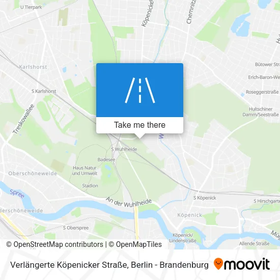 Карта Verlängerte Köpenicker Straße