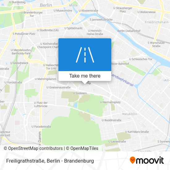 Карта Freiligrathstraße