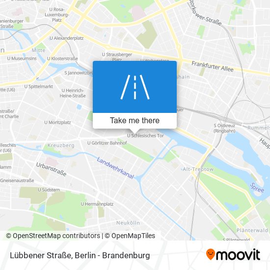 Lübbener Straße map
