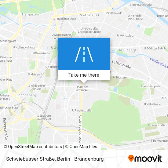 Карта Schwiebusser Straße
