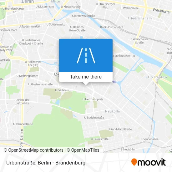 Карта Urbanstraße