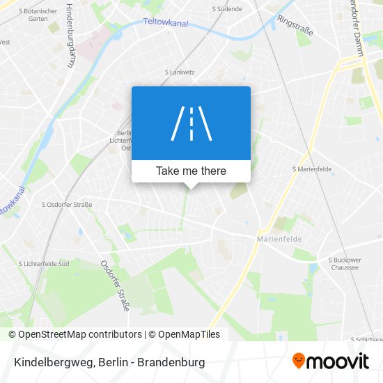 Kindelbergweg map