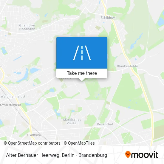 Alter Bernauer Heerweg map