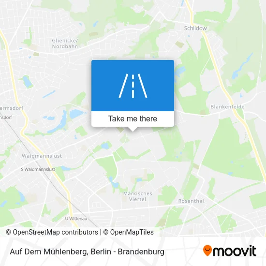 Карта Auf Dem Mühlenberg
