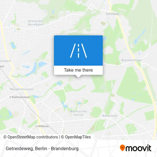Карта Getreideweg