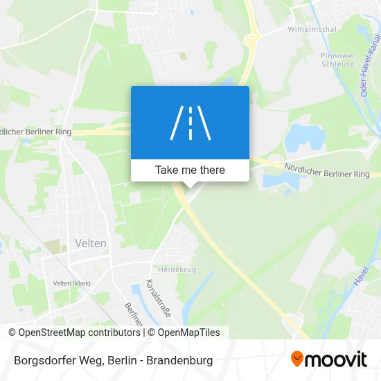 Borgsdorfer Weg map