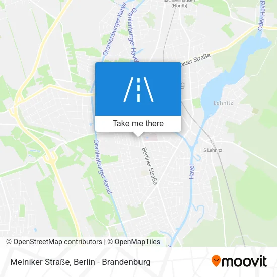 Карта Melniker Straße