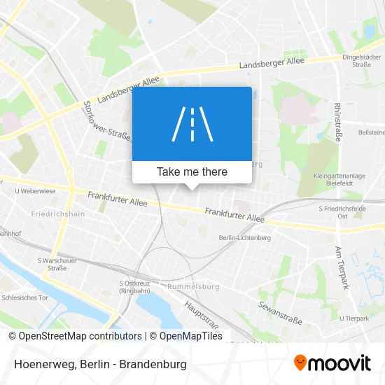 Карта Hoenerweg