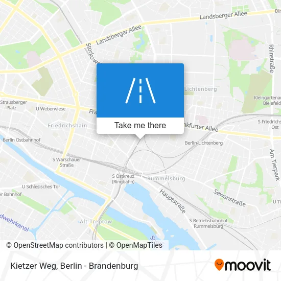 Карта Kietzer Weg