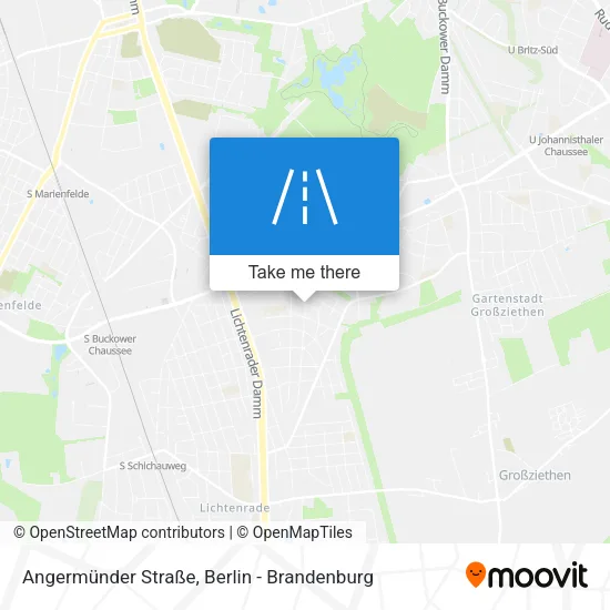 Карта Angermünder Straße