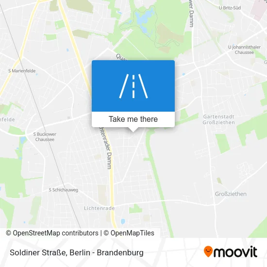 Карта Soldiner Straße