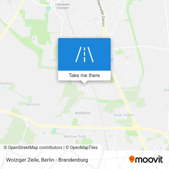 Карта Wolziger Zeile