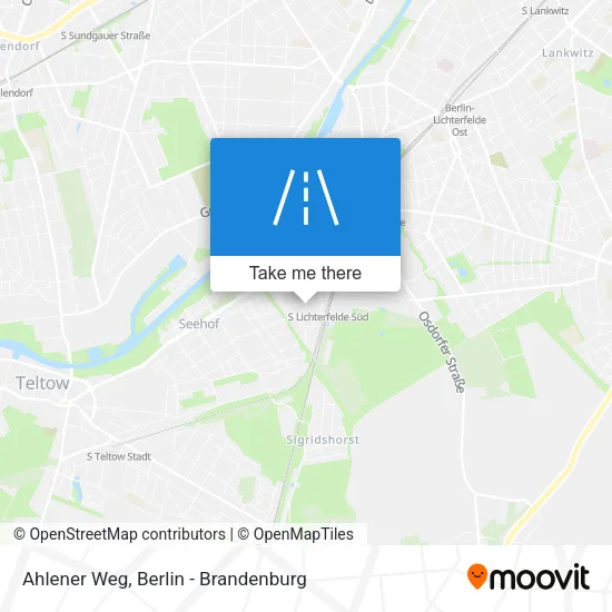 Карта Ahlener Weg