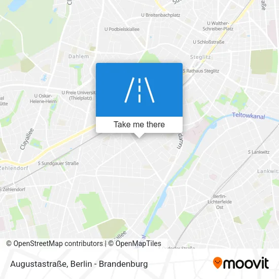 Карта Augustastraße