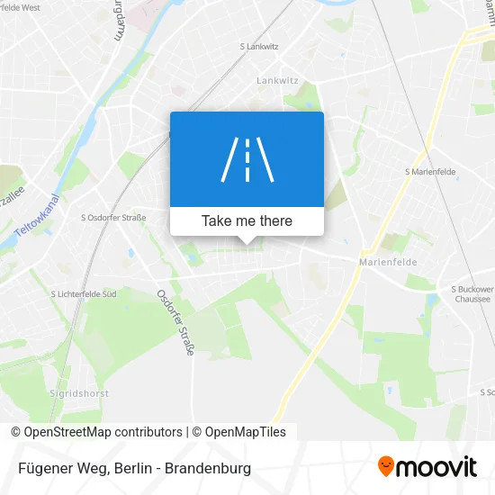 Карта Fügener Weg