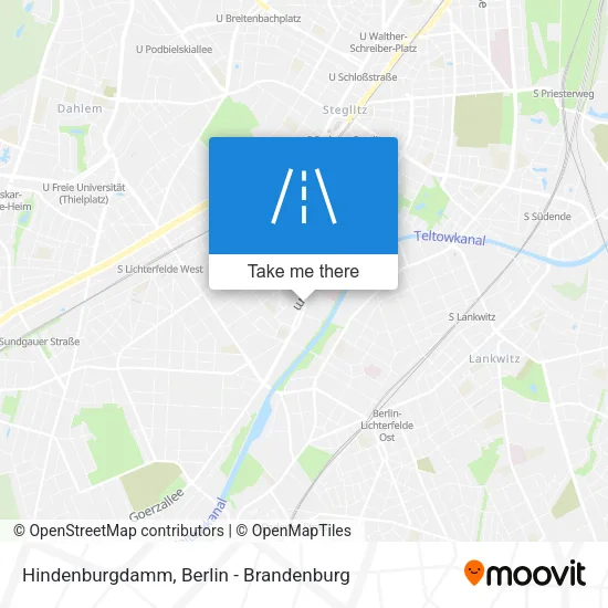 Карта Hindenburgdamm