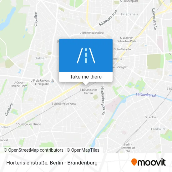Карта Hortensienstraße