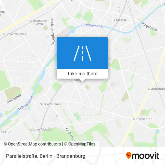 Карта Parallelstraße