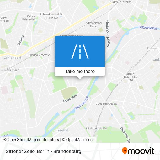 Sittener Zeile map