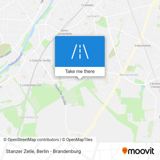 Stanzer Zeile map