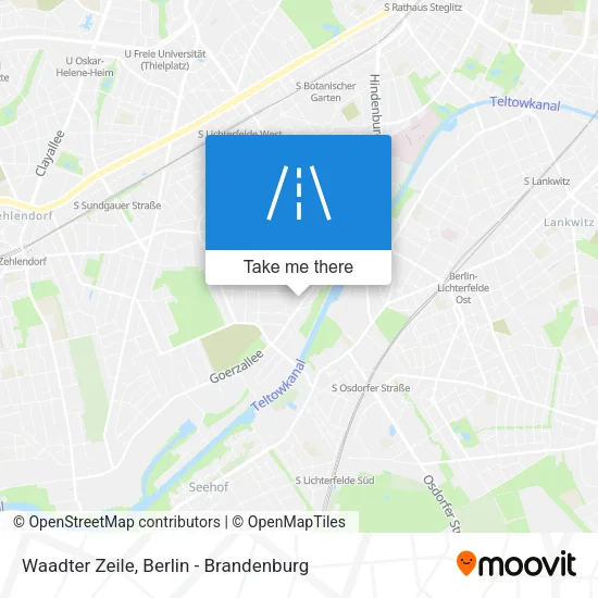 Карта Waadter Zeile