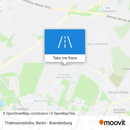 Карта Thälmannstraße