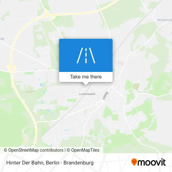 Карта Hinter Der Bahn