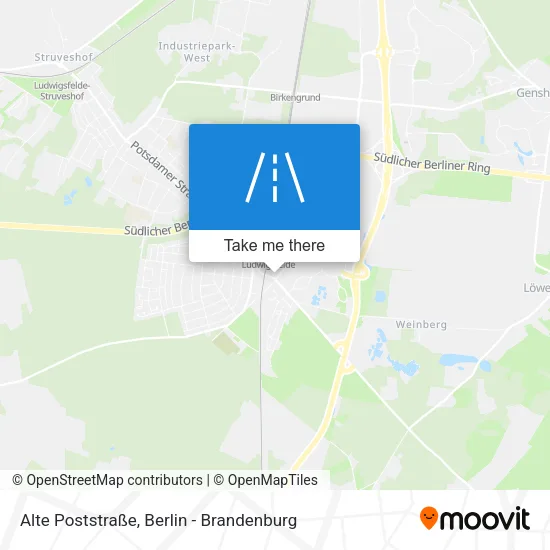 Карта Alte Poststraße