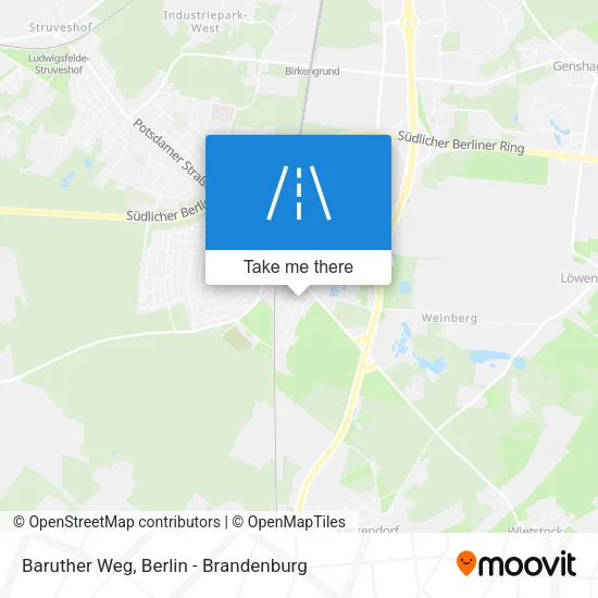 Карта Baruther Weg