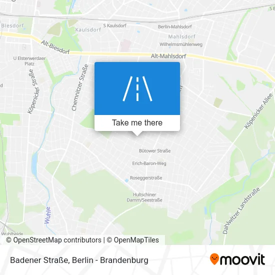 Карта Badener Straße