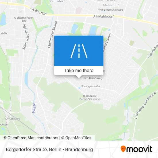Карта Bergedorfer Straße