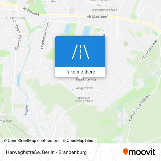 Карта Herweghstraße