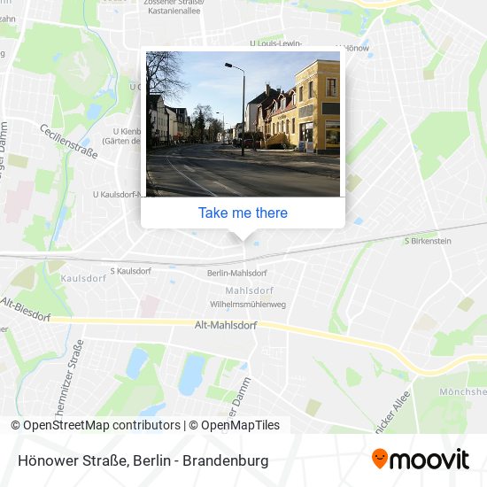 Карта Hönower Straße