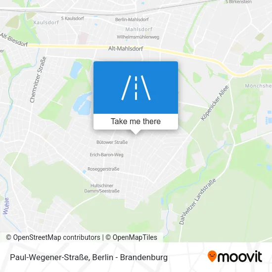 Карта Paul-Wegener-Straße
