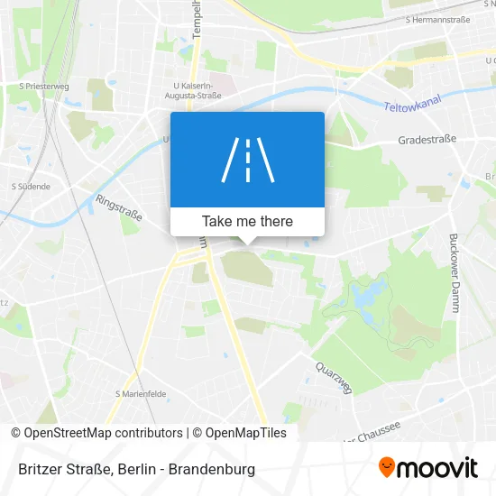 Карта Britzer Straße
