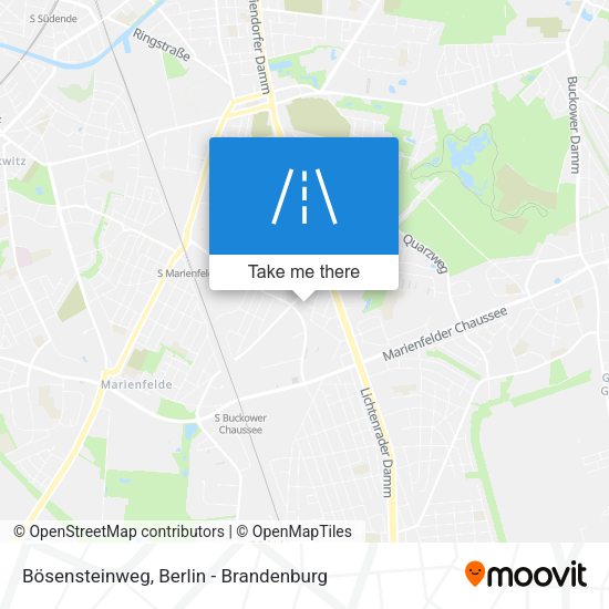 Bösensteinweg map