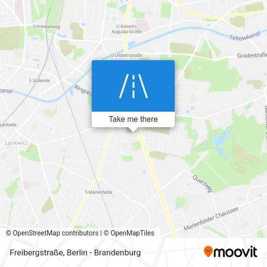 Карта Freibergstraße