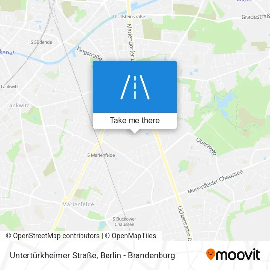 Карта Untertürkheimer Straße