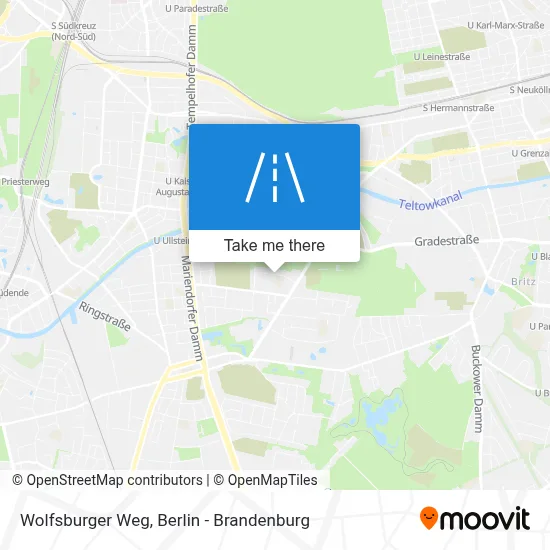 Wolfsburger Weg map