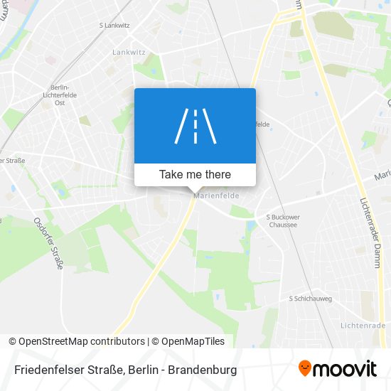 Карта Friedenfelser Straße