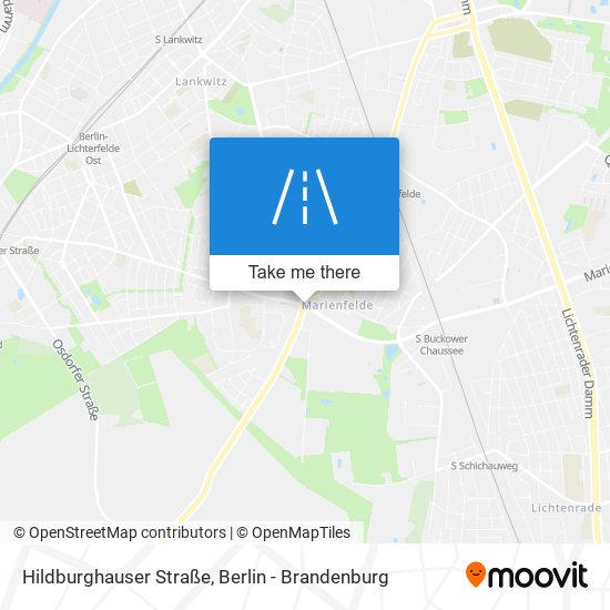 Карта Hildburghauser Straße