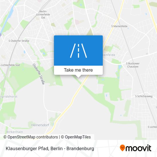 Klausenburger Pfad map