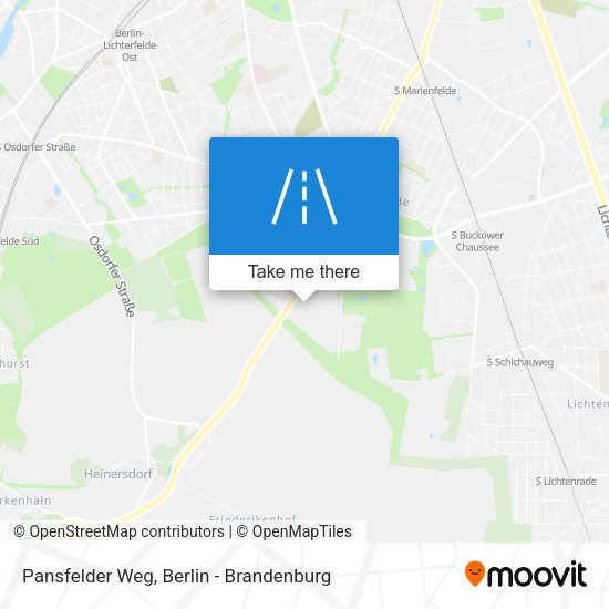 Pansfelder Weg map