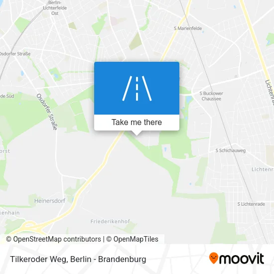 Карта Tilkeroder Weg