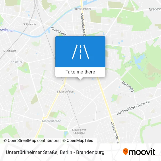 Карта Untertürkheimer Straße