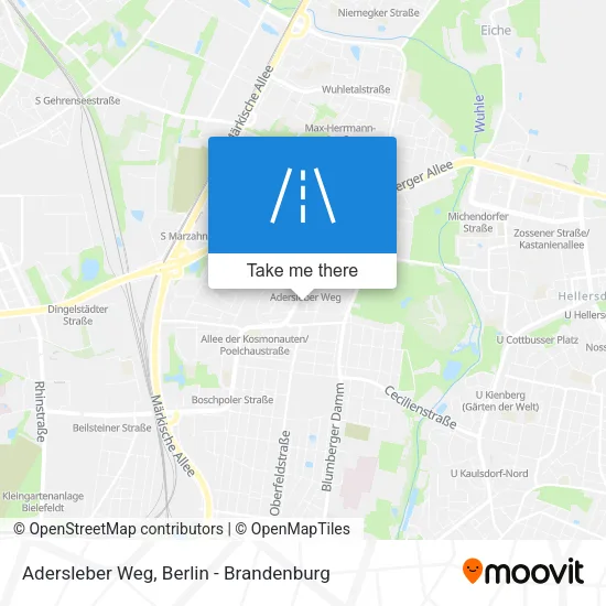 Карта Adersleber Weg