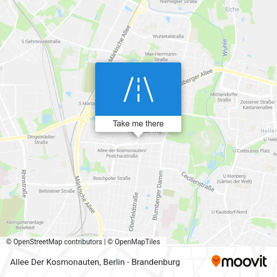 Карта Allee Der Kosmonauten
