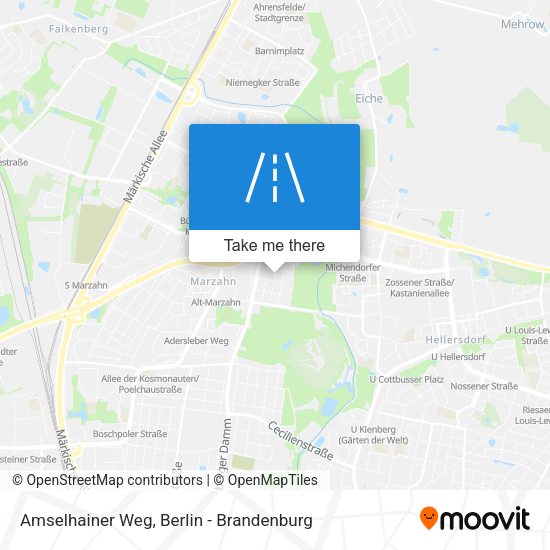 Amselhainer Weg map