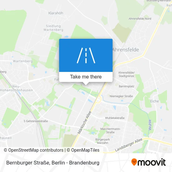 Карта Bernburger Straße