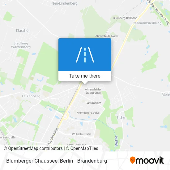 Blumberger Chaussee map
